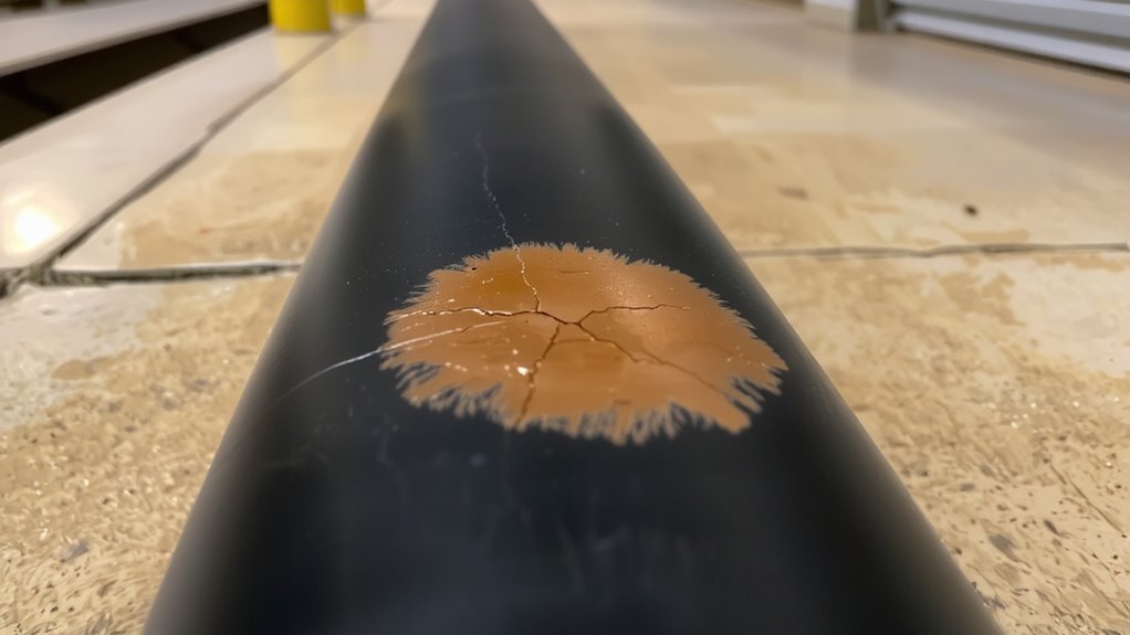 discoloration indicates insulation degradation