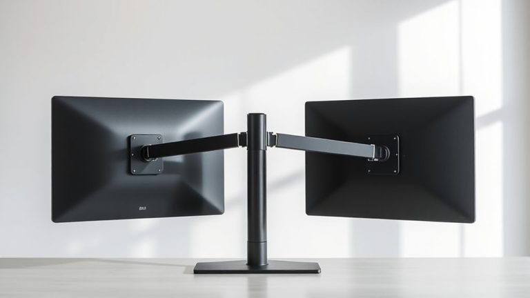 dual monitor standing desk