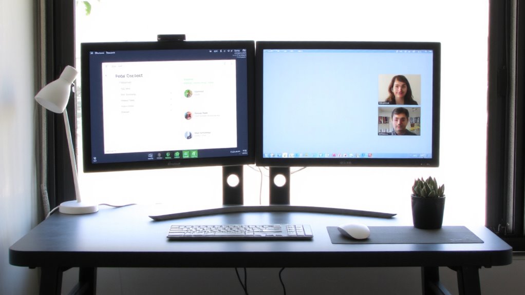 dual monitors boost focus
