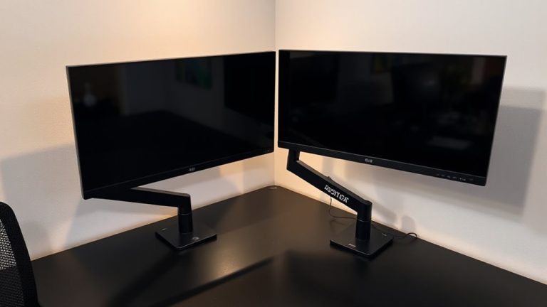 dual screen corner desk angles
