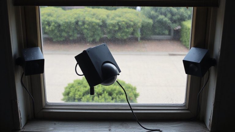 dummy cameras near windows