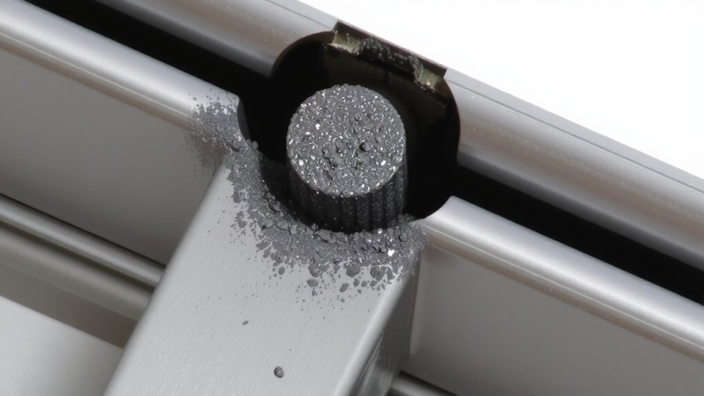 dust buildup causes joint stiffness