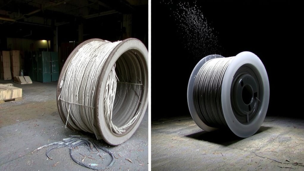 dust damages cables over time