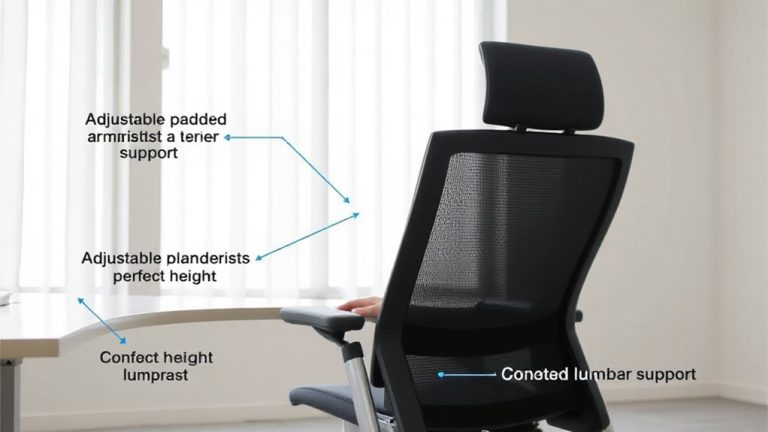 ergonomic chair with adjustable armrests