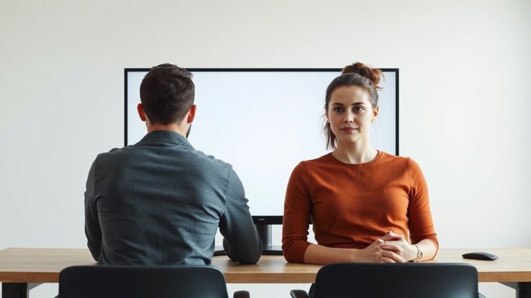 ergonomic dual posture monitor placement