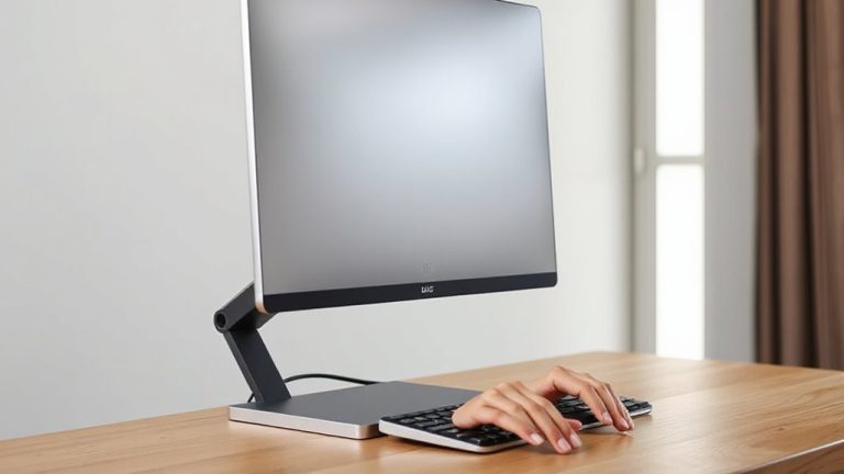ergonomic height adjustable monitor stand