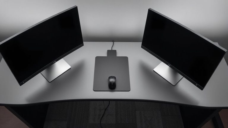 ergonomic monitor alignment setup