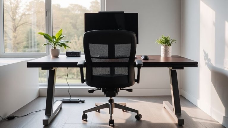ergonomic office setup comfort