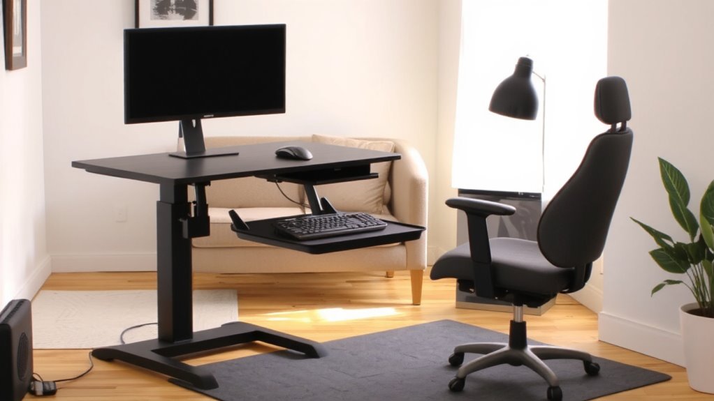 ergonomic setup for flexibility