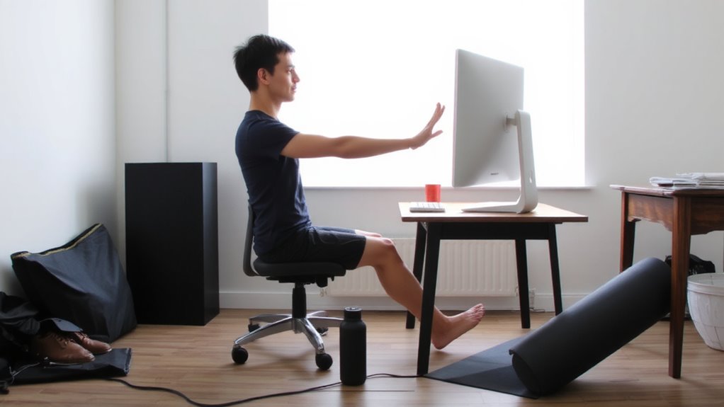 ergonomic setup prevents strain