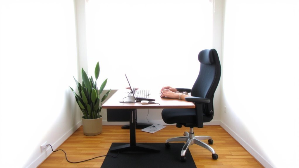 ergonomic setup reduces risk