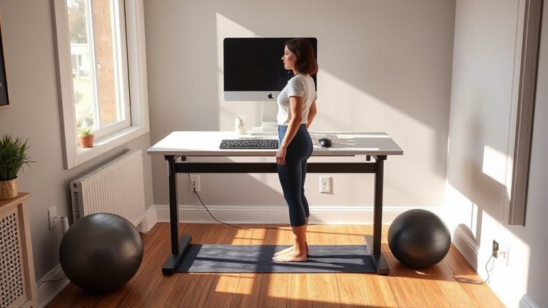 ergonomic standing desk transition