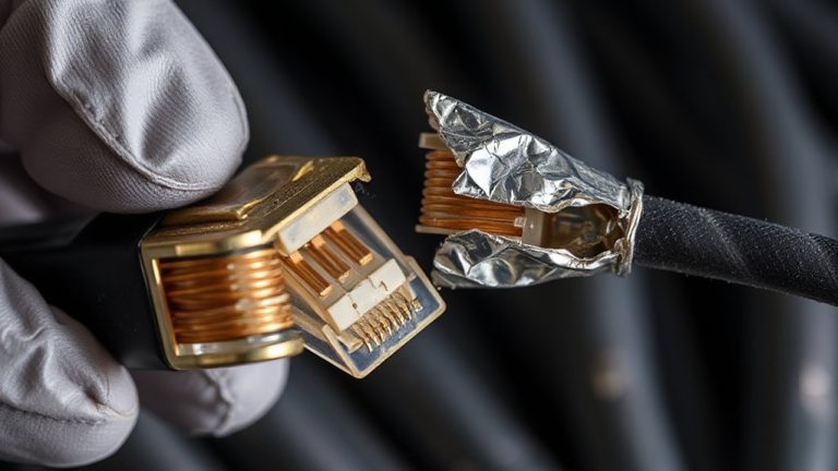 ethernet cable shield inspection