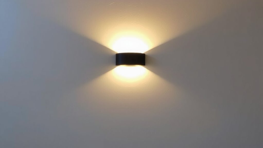 even wall illumination achieved
