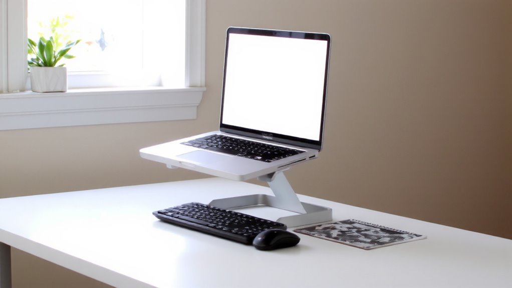 eye level laptop positioning
