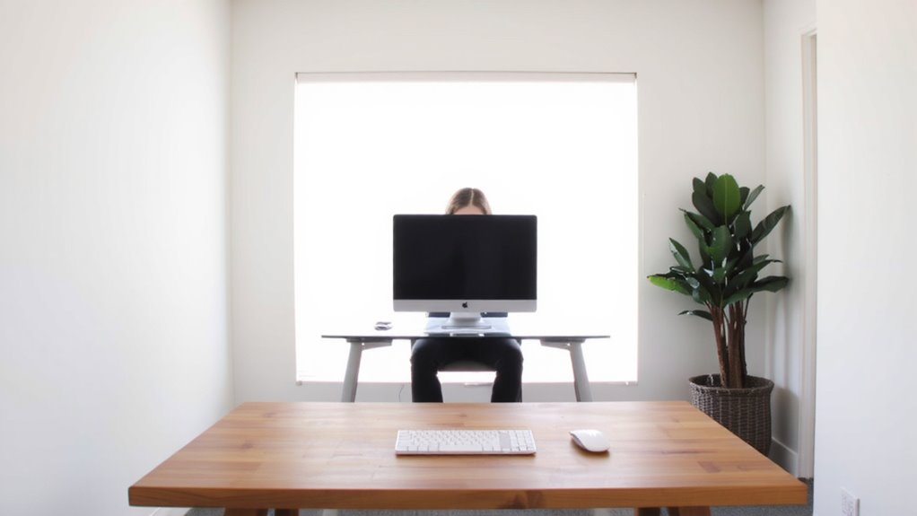 eye level screen for posture
