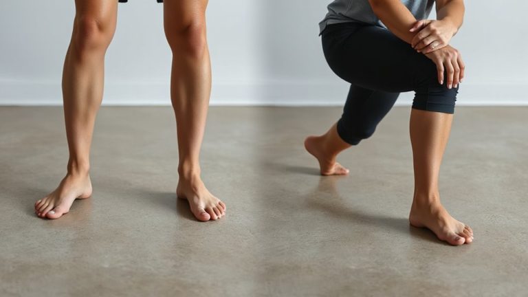 feet shoulder width apart knees aligned