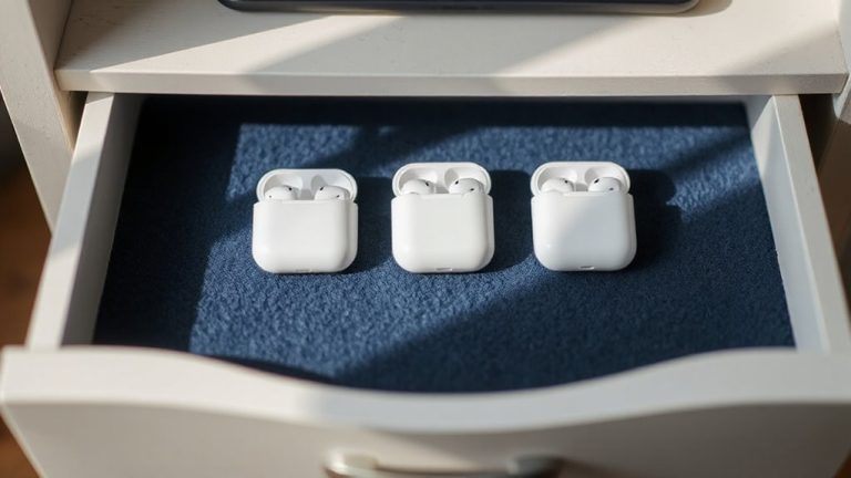 felt lined drawer earbud organizer