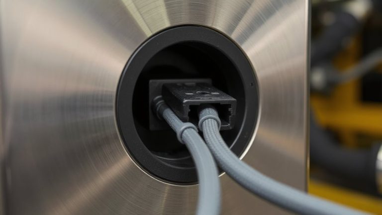 fire rated grommet power cord routing