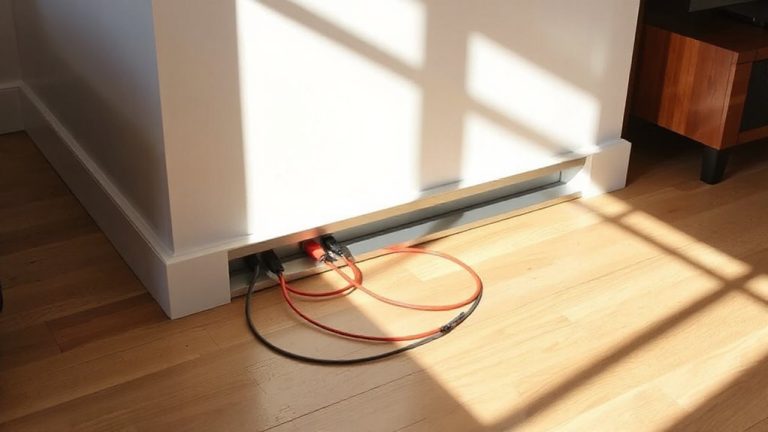 flat cable trays baseboard safety