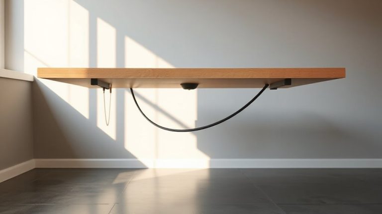 floating desk cable guides