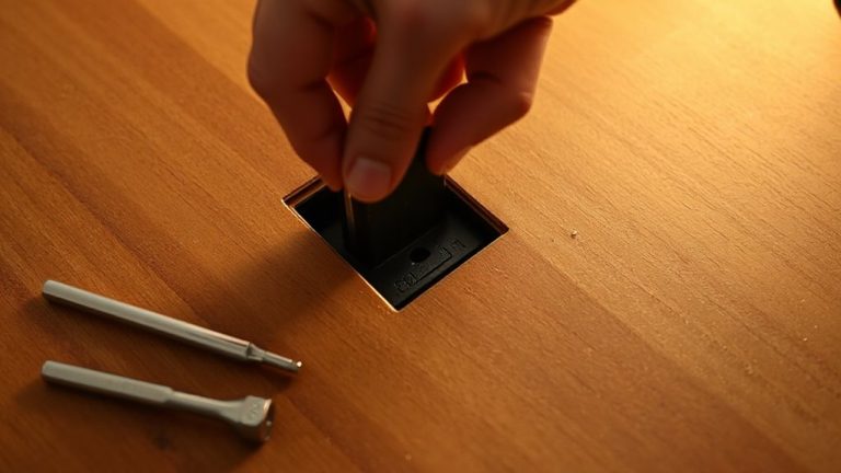 flush mount desk power inlet