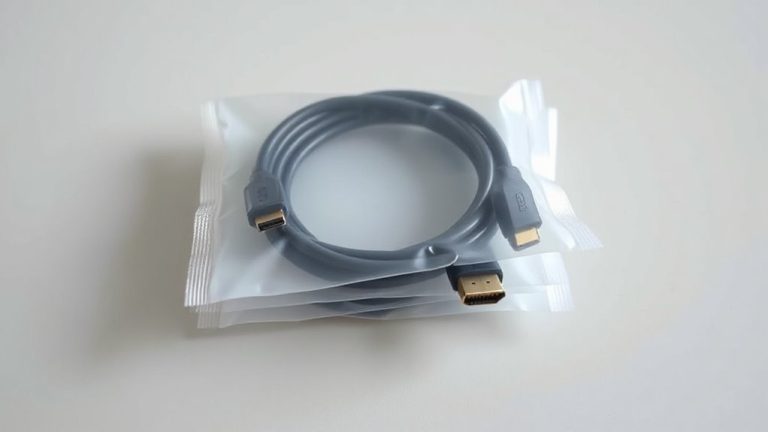 folded hdmi lines stacked clearly