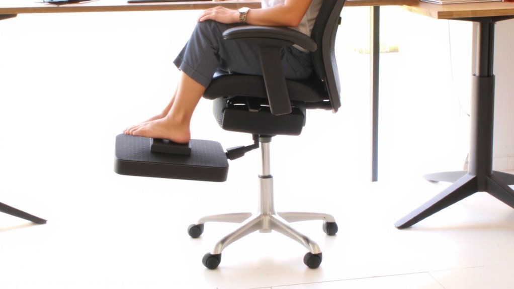 footrest improves posture and comfort