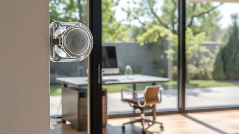 glass break detectors near office windows