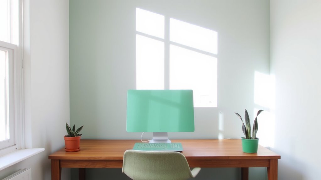 green enhances focus and reduces strain