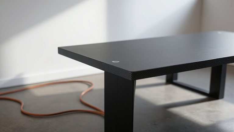 grounding conductive carbon desk assemblies