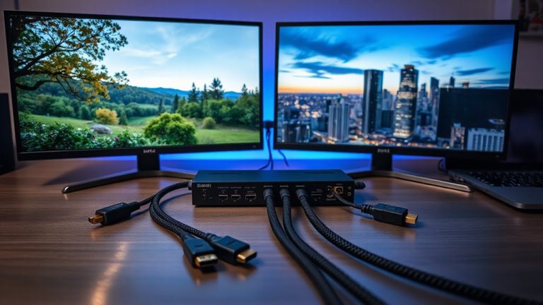 hdmi splitters for dual monitors extended display