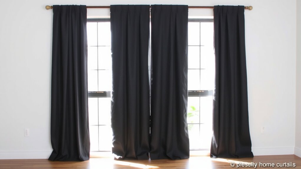 heavy curtains with acoustic insulation
