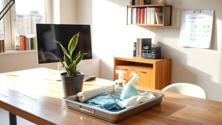 home office sanitation schedule