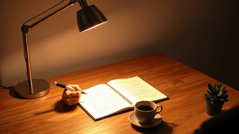 ideal desk illumination levels