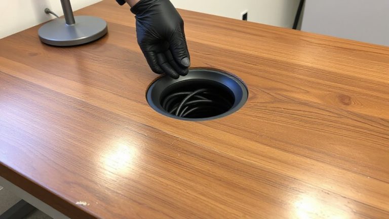 in desk cable grommets installation