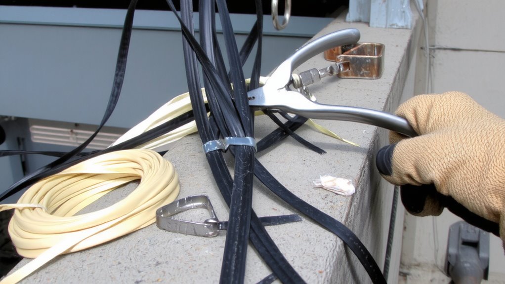 inspect cables for damage
