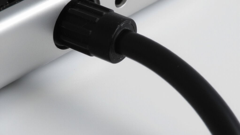 inspect cables near ports