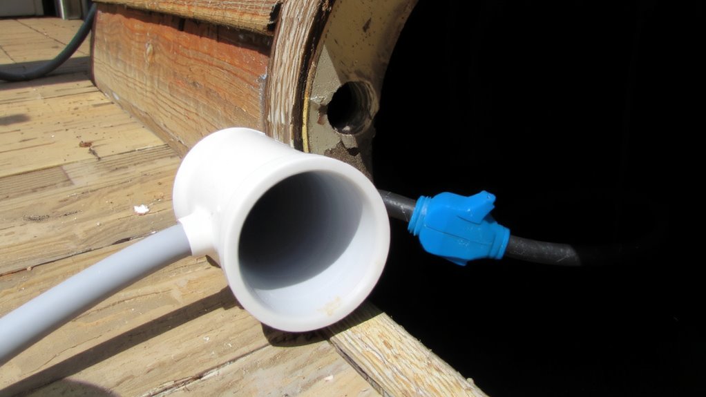 install weatherproof conduit outdoors