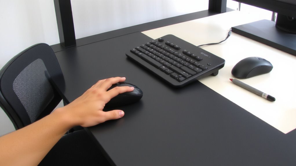keep mouse level with keyboard