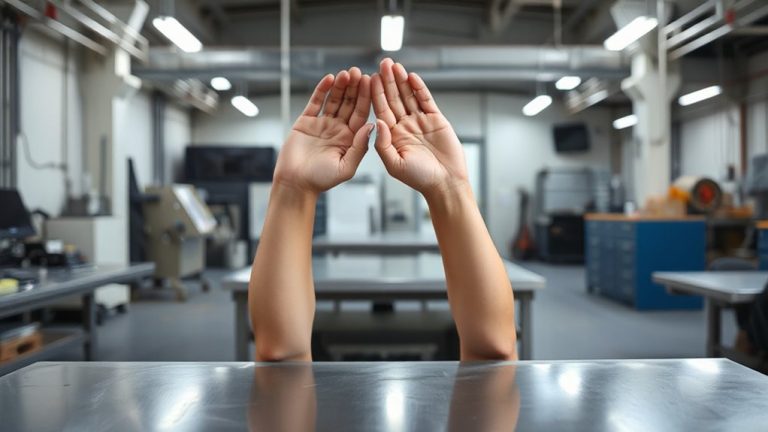 keep wrists elevated