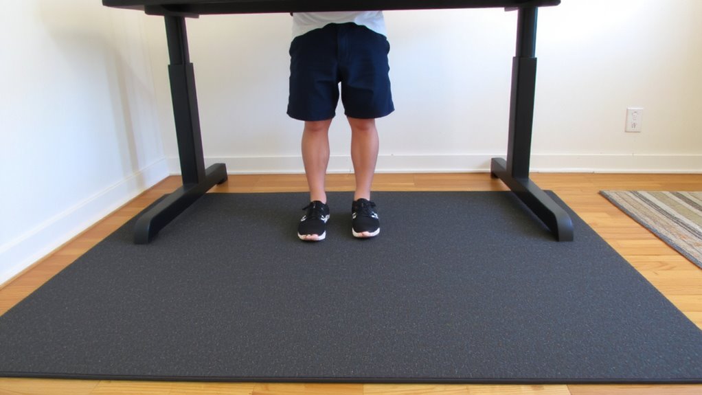 knees slightly bent feet flat