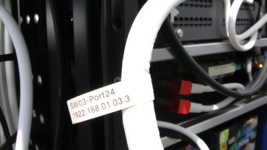 label cables with device ip port