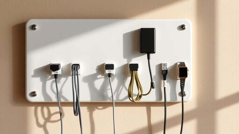 labeled outlets clutter free charging