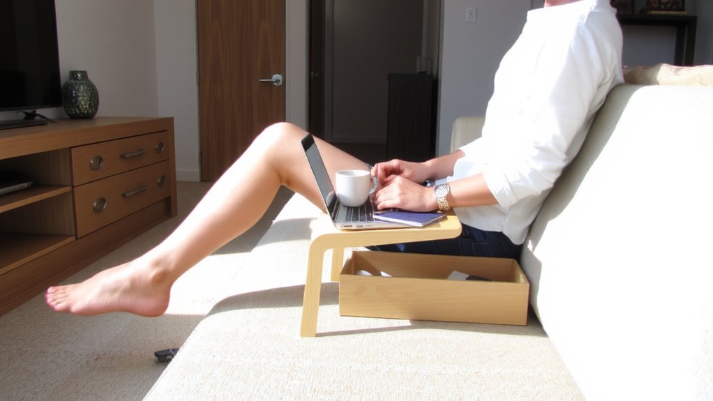 lap desk posture support