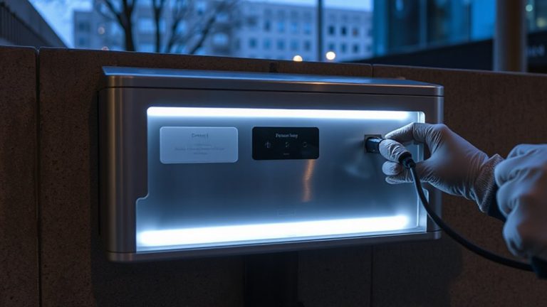 led lit labels for charging stations