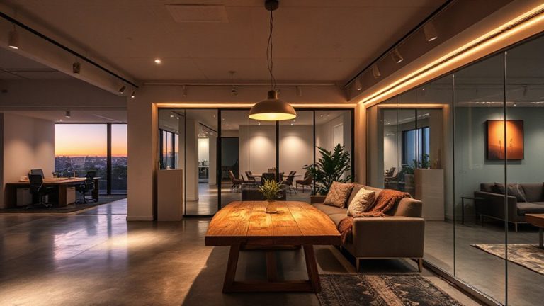 lighting for dual purpose spaces