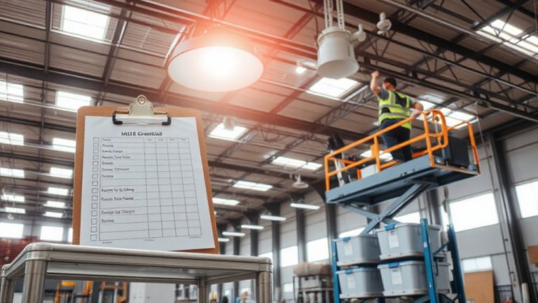 lighting maintenance schedule safety