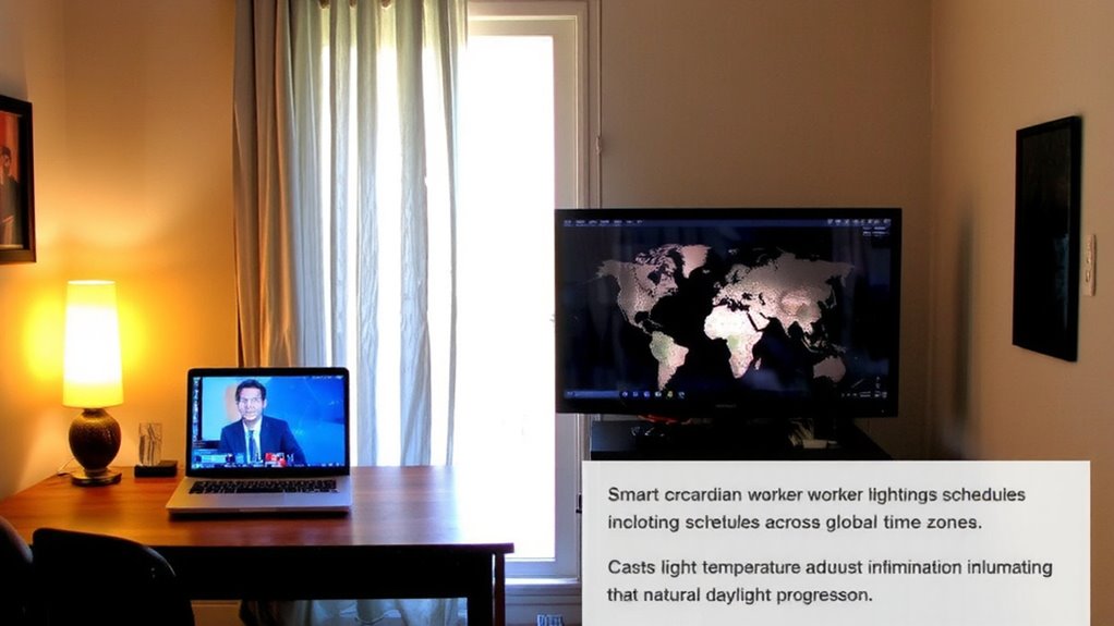 lighting synced to local time