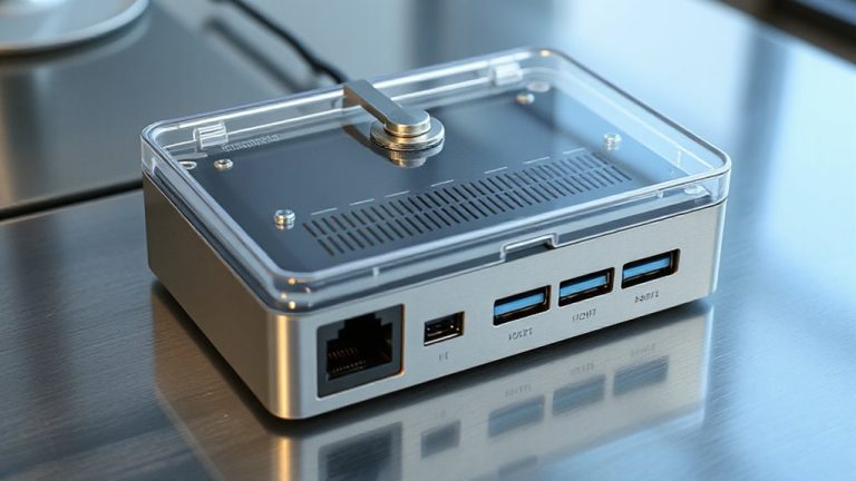 lockable covers secure docking stations